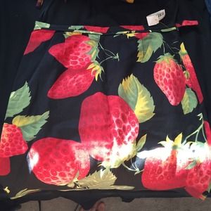 Strawberry skirt.
