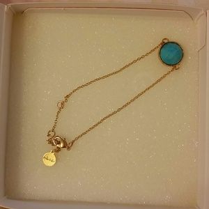 Stella & Dot Maya bracelet turquoise