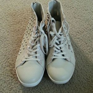 Cream Stud Hightops