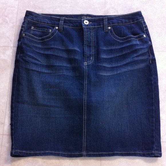 Nine West Dresses & Skirts - Nine West Jean Skirt 14