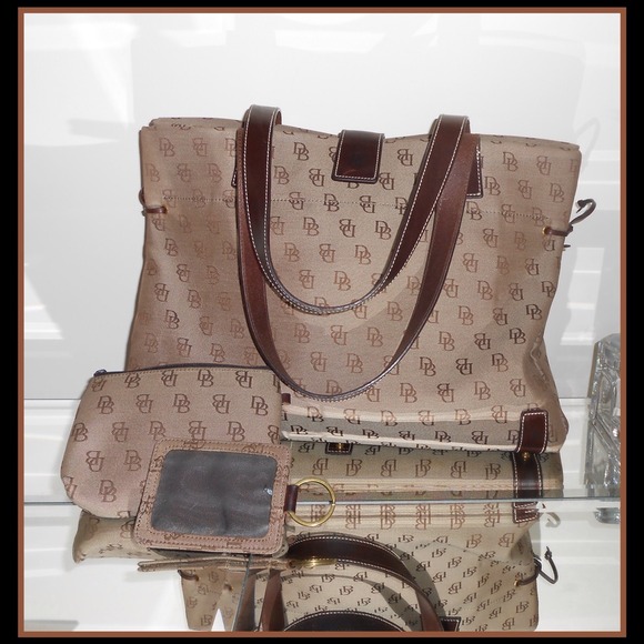 Authentic Dooney & Bourke Brown 3piece