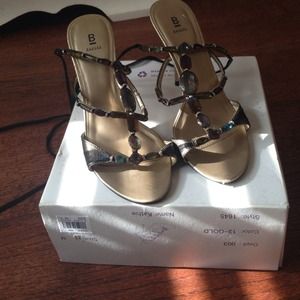 Gold Kathie Stilettos