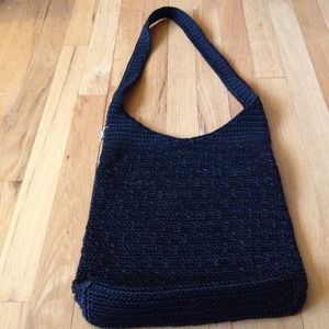 🆕👜 The Sak black crochet bag w/reinforced bottom