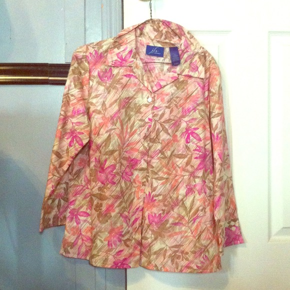 Floral Long Sleeve Button Down