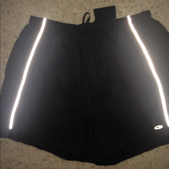 Black running shorts