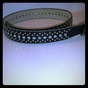 Black Silver Studded belt