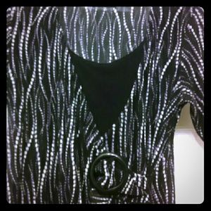 Colorful crinkle patterned blouse