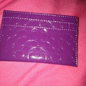 Authentic coach clutch and card holder