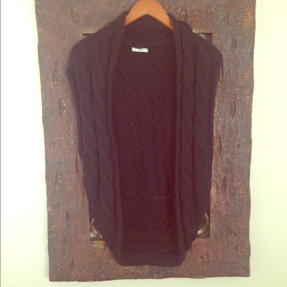 Black sweater vest