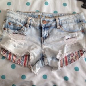 rue 21 light wash Shorts