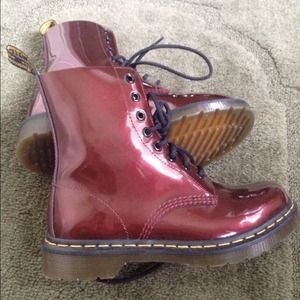 **SALE** burgundy Dr Martens