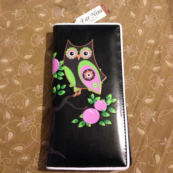 Retro owl wallet
