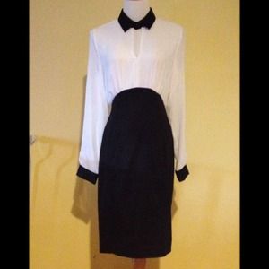 Black and white dress