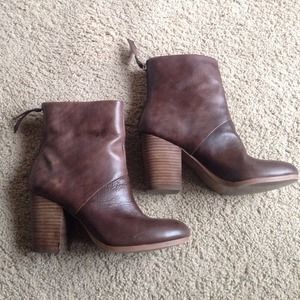 Leather ankle boots