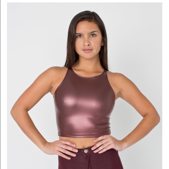 American Apparel Maroon crop top 😍