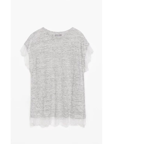 🔥SOLD 🔥Zara Lace Detail Top - Picture 2 of 4