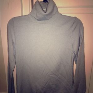 Ann Taylor loft light blue turtleneck sweater