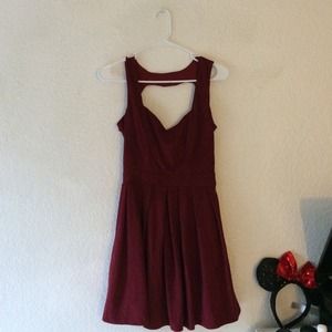 LF Dresses & Skirts - LF Paper Heart Maroon velvet dress