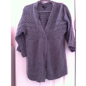 Grey Oversized cardigan