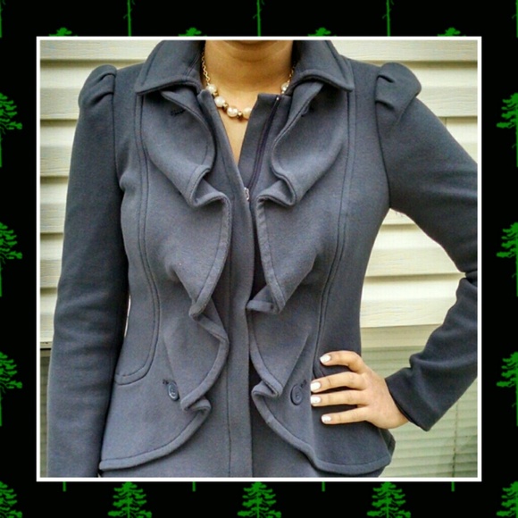 INC International Concepts Jackets & Blazers - ♥INC♥ Ruffle Front Jacket