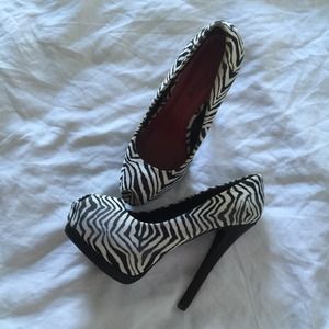 Zebra Print Heels