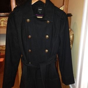 Express military style coat
