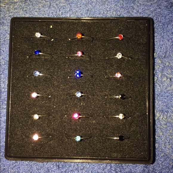 18pc Surgical Steel Nose Stud set