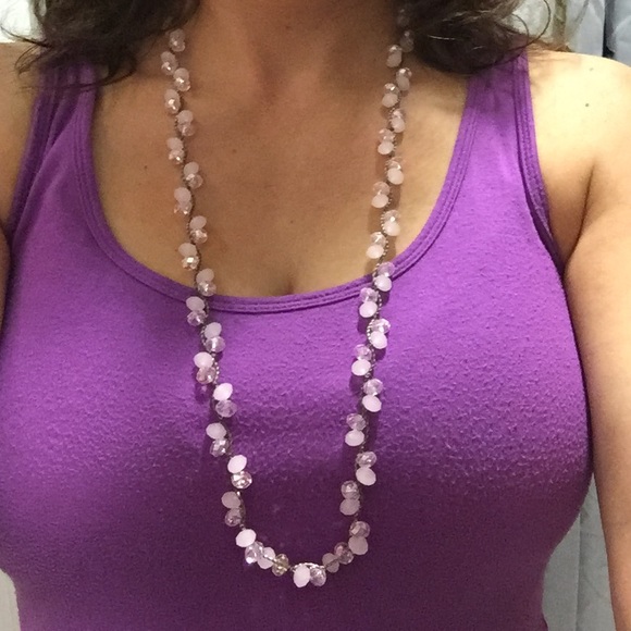 💕Pink Sparkly Beaded Necklace