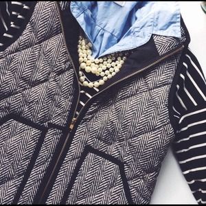 Herringbone patterned vest