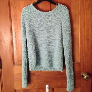 Beautiful never worn mint colored sparkly sweater
