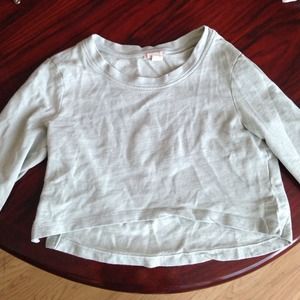 Mint Green Cropped Sweater