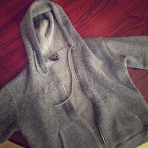 Thick Gray Zip Up Hoodie