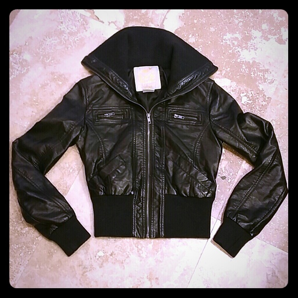 Bomber Jacket!  Sits High On Waist!