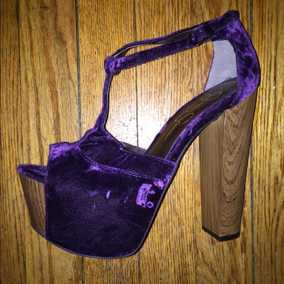 Jessica Simpson Dany sandal purple velvet