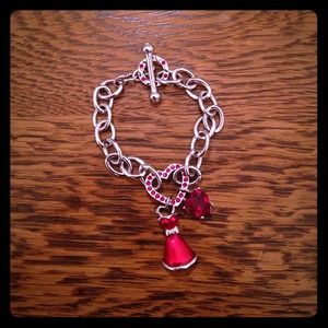 Swarovski crystal toggle bracelet