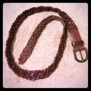 Hollister braided leather belt XS/S