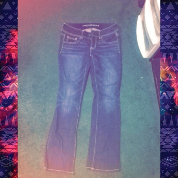 **NWOT** dark wash (bootcut) American eagle jeans