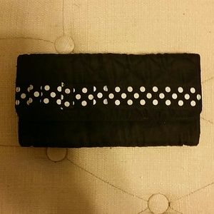 Cute black checkbook wallet