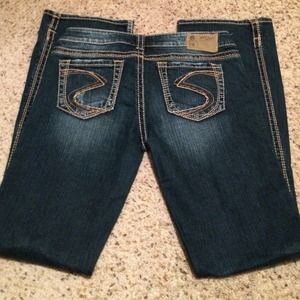 Pair of silver jeans