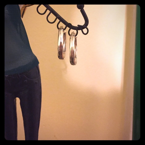 Silver earrings
