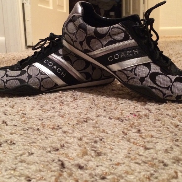 Black Coach sneakers