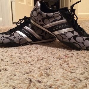 Black Coach sneakers