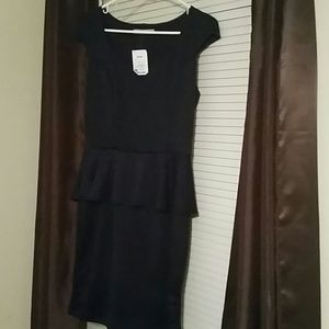 Navy Blue peplum dress