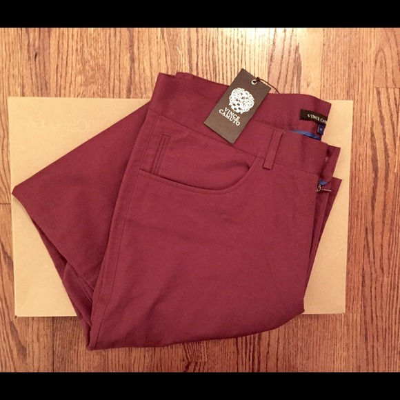 Men's Burgundy Pants