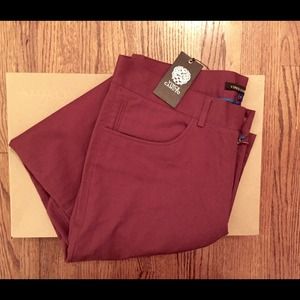Men's Burgundy Pants