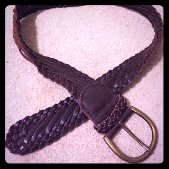 Abercrombie & Fitch braided leather belt