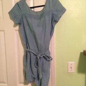 LOFT Light Chambray Romper Size 4