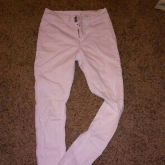 White hight waist jeans