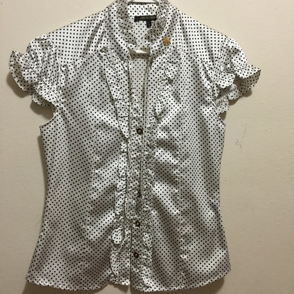 Roberto Cavalli "Polka Dot" Ruffle top