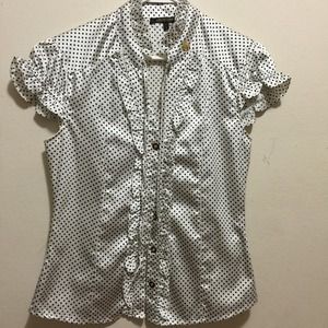 Roberto Cavalli "Polka Dot" Ruffle top